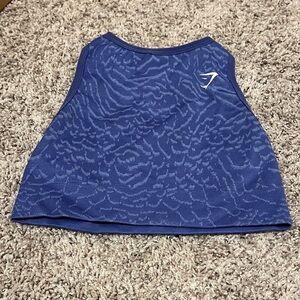 Gymshark Blue Textured Sports Bra